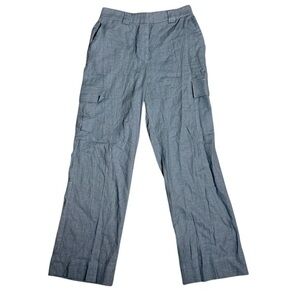 House of Harlow‎ 1960 Cargo Pants Women's Size 8 HighRise Wide Leg Linen Blend